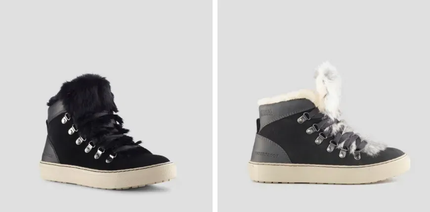 pair of snow boots